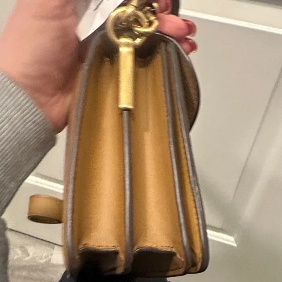 Coach Tabby 26 Tan/BRN Leather Shoulder Bag - Picture 4 of 13